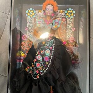 Barbie Dia de los Muertos Doll with Black and Orange Outfit